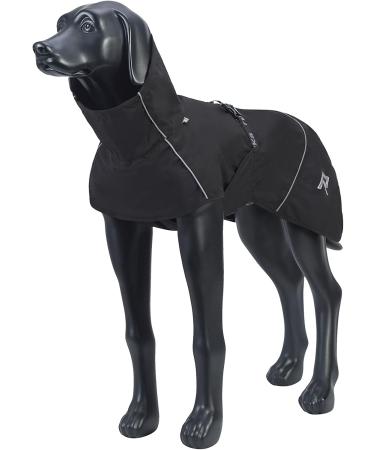 Rukka Pets HAYTON ECO Raincoat for Dogs - Black Size 45 | Sustainable Pet Apparel for All Weather - Buy Online on GoSupps.com