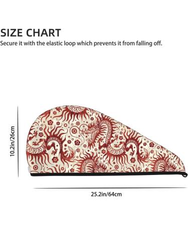 Ultra Plush Microfiber Hair Towel Wrap for Women | Ultra Absorbent Twist Turban for Curly Long & Thick Hair - Dragons1 - Buy Online on GoSupps.com