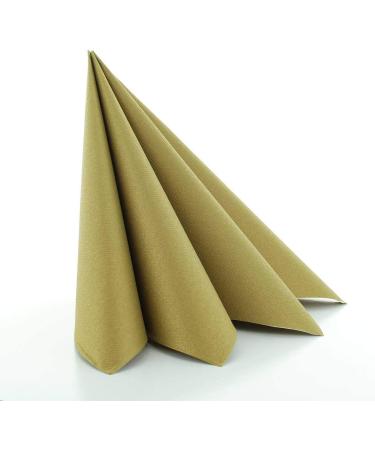 Buy Sovie Linclass Gold Airlaid Napkins - 50 Premium Disposable Napkins 40x40 cm | Tearproof Suction-Strong & Perfect for Weddings & Parties - International Shipping Available - Buy Online on GoSupps.com