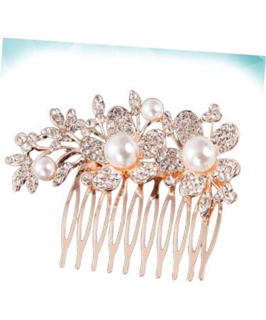 TOVINANNA Bridal Hair Accessory Crystal Hair Comb Bridal Hair Comb Flower Hair Comb Bridal Headdress Hair Comb for Bride - Buy Online on GoSupps.com
