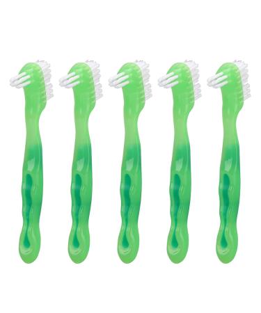 Professional 5-Part Prosthesis Removal Brush Set | Portable Double-Sided Care Tool for Dentures | Red - Buy Online on GoSupps.com