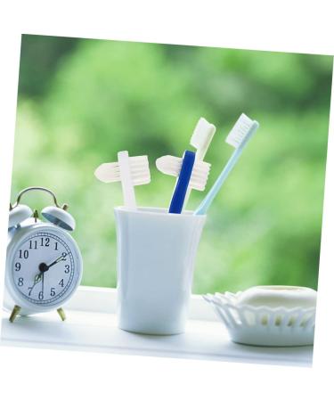 Gatuida Double-Headed Toothbrush Set - 4 Pieces Denture & Braces Cleaning Brushes for False Teeth - Efficient Double-Sided Care - Buy Online on GoSupps.com