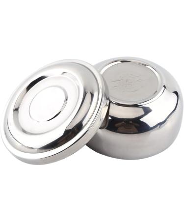 Buy Alloy Shaving Soap Cup with Lid | Silver Handle Synthetic Badger Hair Shaving Tool Set for Men - International Shipping Available - Buy Online on GoSupps.com