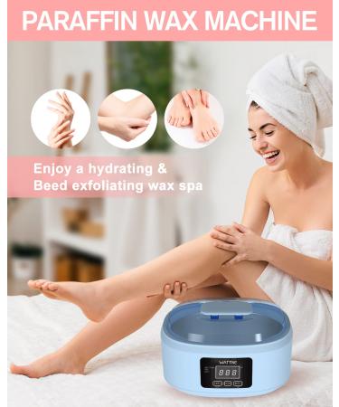 Paraffin Wax Machine for Hand and Feet - Moisturizing Paraffin Wax Warmer Kit for Arthritis Relief (Blue) - Buy Online on GoSupps.com