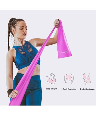 Long Non-Latex Resistance Bands Set for Yoga, Strength Training & Physical Therapy - 3pcs Pink Purple Blue 150cm - Buy Online on GoSupps.com
