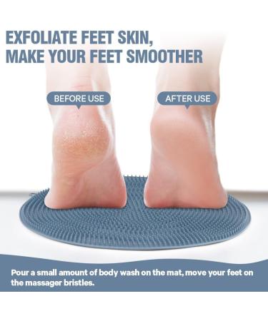 Hilph Foot Brush for Shower - Non-Slip Silicone Massage Device & Bath Pad for Pedicure Cleaning & Peeling - Buy Online on GoSupps.com