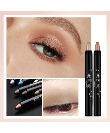 16 Colors Waterproof Glitter Eyelid Make-Up - Shimmer Cream Eyeshadow Pen & Eyeliner | Monastery Collection - Buy Online on GoSupps.com