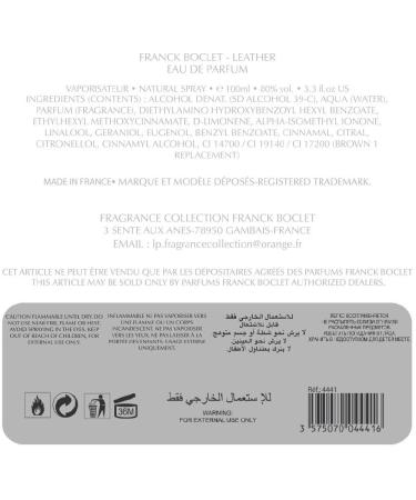 Leather Eau De Parfum 3.3 fl oz / 100ml - Buy Online on GoSupps.com