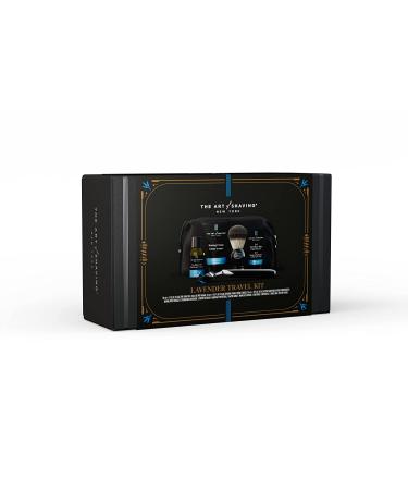 The Art of Shaving Travel Kit - Men's Razor with Lavender Pre-Shave Oil, Shaving Cream, Brush, and After-Shave Balm - 1oz/1.5oz - Buy Online on GoSupps.com