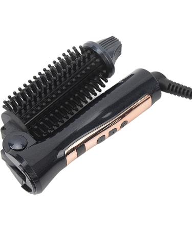 Curling Iron Brush Prevent Scald Portable 100-240V Collapsible Ceramic Ionic Hair Curling Brush For Long Hair (US Plug 100 240V) - Buy Online on GoSupps.com