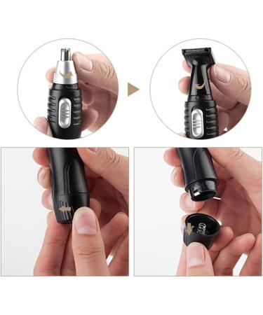 POPETPOP 3 Pieces 2 1 Nose Trimmer For Men 2 in 1 Beard And Nose Hair Trimmer For Men Water Resistant Battery Life For Travel - Buy Online on GoSupps.com