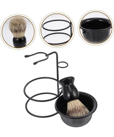 Magiclulu 4 Sets Bart-Set Brush Stand & Safety Razor Case - Men's Shaving Foam Mug & Makeup Holder - Premium Metal Shaving Essentials - Buy Online on GoSupps.com