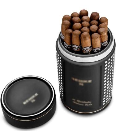Cigar Boxs Humidors Ceramic Portable Cigar Tube Cigar Moisturizijar Cigar Large-Capacity Moisturizitank Black 14*23Cm - Buy Online on GoSupps.com