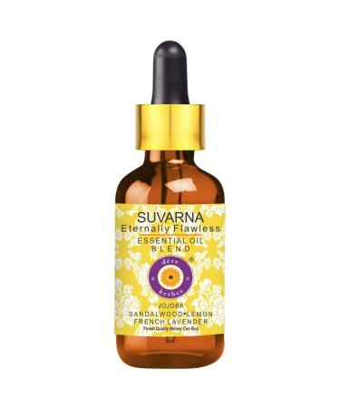 d ve herbes Suvarna - Fair & Flawless - Essential Oil Blend of Sandalwood, French Lavender & Lemon Essential Oils in Jojoba Oil 30ml (1 oz) 1 Fl Oz (Pack of 1)