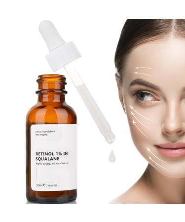 Retinol 1% in Squalane Serum For Face 30ML Anti Aging Retinol Serum For Women Moisturizing Retinol Face Serum For Fine Lines & Acne. 1 PCS