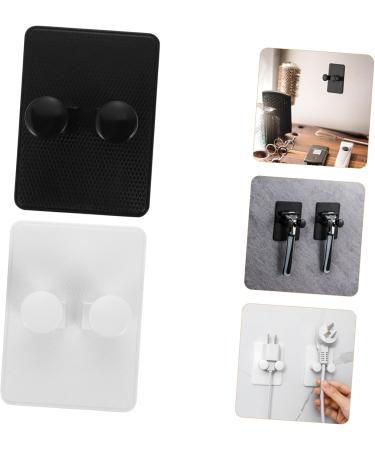 Buy Homsfou 24-Piece Wall-Mounted Razor Holder | Adjustable Shower Rack & Suction Cup Shaver Organizer - Black & White - Buy Online on GoSupps.com