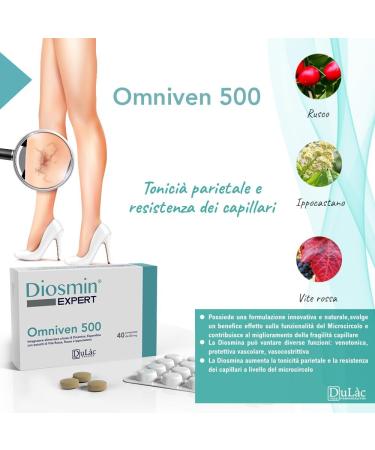 Dul c Hemorrhoids & Veins Tablets - 80 Count with Diosmine Hesperidine Red Vine | Relief for Varicose Veins Swollen Legs & Burst Capillaries - Omnive 500 - Buy Online on GoSupps.com