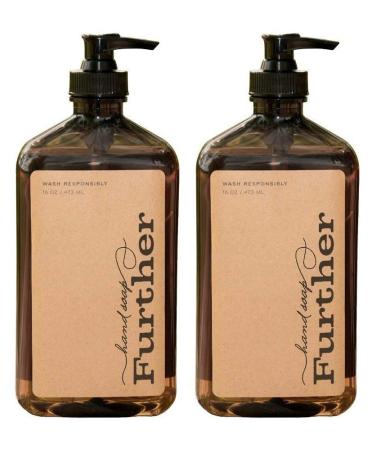 Further Glycerin Hand Soap 16 Fluid Ounces (Pack of 2) - Sustainable Natural Liquid Soap