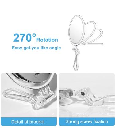MGLIMZ 1X 15X Magnifying Makeup Mirror | Compact Double-Sided Folding Hand Mirror | Travel & Desk Vanity Mirror - Buy Online on GoSupps.com