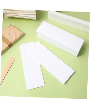 Beavorty Wax Paper Strips - 200 STK for Hair Removal | Wooden Spatula Wax Sticks & Stencils - Perfect for Face & Body Waxing - Buy Online on GoSupps.com