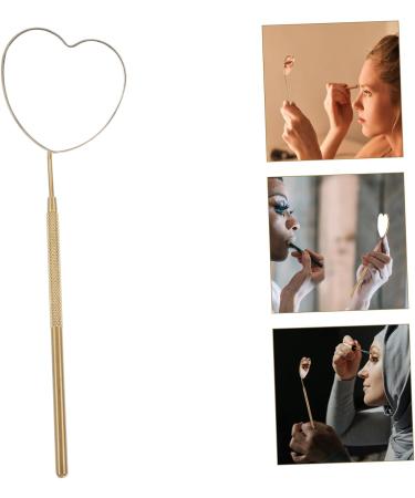 FRCOLOR Eyelash Mirror Transplanting Tool Stainless Steel Magnifying Glass Heart Shaped - Buy Online on GoSupps.com