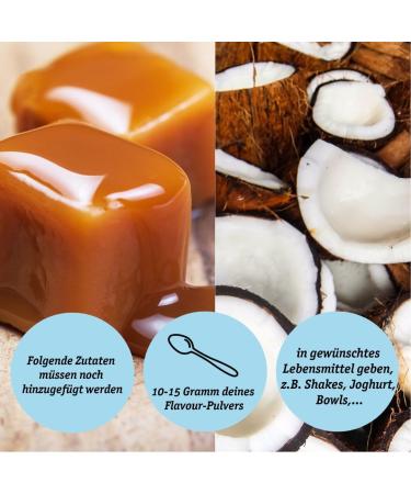 Organic Coconut Caramel Flavor Powder - Delicious Sweetness Without Artificial Sweeteners - Versatile for Food & Drinks - 200g (1 Pack) - Buy Online on GoSupps.com
