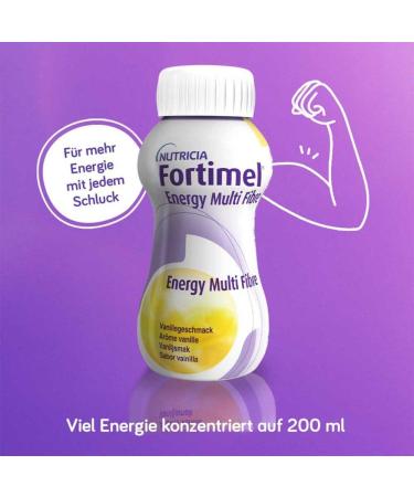 Fortimel Energy Multi Fiber Vanilla flavor 800 ml liquid - Buy Online on GoSupps.com