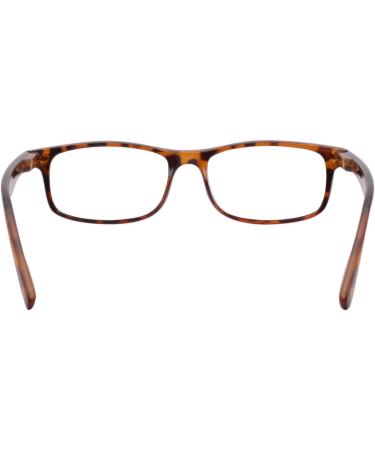 TBOC Reading Glasses +3.00 Diopter - Brown Tortoise Frame for Men & Women - Ideal for Seniors | Presbyopia Aid for PC & Phone Use (1 Pack) - Buy Online on GoSupps.com