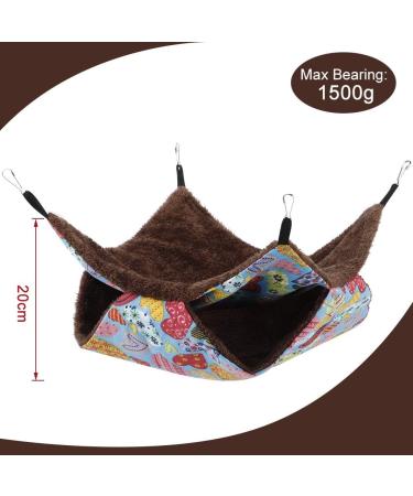 Small Animal Hammock-YOUTHINK Warm Pet Hammock Cotton Sleeping Nest with Soft Comfortable Luxury Double Layers for Your Samll Pets of Hamster/Parrot/Ferrets with Cage Accessories Hangs Sleep - Buy Online on GoSupps.com