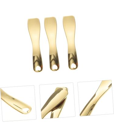 FRCOLOR 3pcs Gold Makeup Bottle Spatula Set | Metal Cosmetic Spoons for Eye Cream & Lotion | Skin Care Applicator Tools - Buy Online on GoSupps.com
