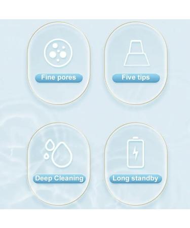 Blackhead Extractor Blackhead Remover Skin Tag Removal Kit with 5 Probes Pore Extractor Portable Pimple Extractor Rechargeable USB Port 3 Speeds Control for Women and Men White - Buy Online on GoSupps.com