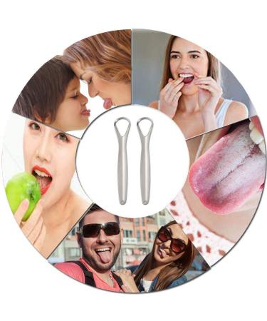 MEOOAWQI Metal Handle Tongue Scraper (2-Pack) - Stainless Steel Cleaners for Fresher Breath | Non-Medical Grade, 100% BPA Free - Buy Online on GoSupps.com