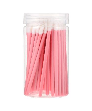 100pcs Bucket Lip Brush Makeup Brush Makeup Tool Lipstick Makeup Beauty Tools Lip Gloss Brush Makeup Supplies Lip Gloss Applicator Tools Makeup Lip Brush Plastic Lip Brush Pink