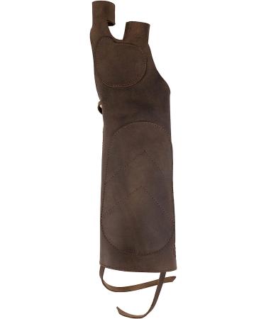Valhalla Gear Handmade Full Grain Leather Forearm Guard - Bourbon Brown - Buy Online on GoSupps.com