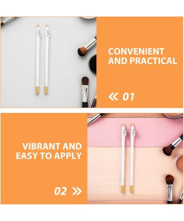 Healvian Lot de 6 Crayons Sourcils Blancs en Bois Multifonctions avec Taille-Crayon Int gr Eye-Liner Waterproof R sistant aux Bavures pour Maquillage Pr cis des Sourcils Barbe et - Buy Online on GoSupps.com
