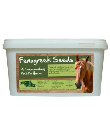 Horse Herbs Fenugreek Seeds - Feed Supplement for Horses Equine (4kg Bucket)