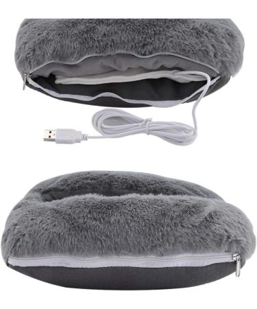 Ymiko USB Foot Warmer - Cartoon Electric Heating Slippers for Cold Feet | Fashionable Gray Footwear for Home & Office Travel - Buy Online on GoSupps.com