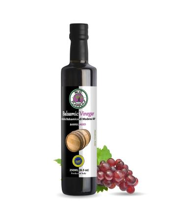 M.G. PAPPAS Balsamic Vinegar of Modena Barrel Aged IGP Sweet Gourmet 10 Year Old Aceto Balsamico Italian Pure No Preservatives No Colorants No Caramel No 8.5 Fl Oz (M.G. PAPPAS BALSAMIC VINEGAR)