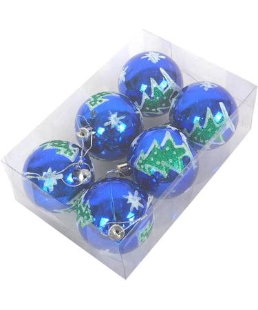 Cabilock 18 Pcs Christmas Decor Lob Christmas Baubles Decorative Christmas Hanging Ornament Balls Boxed Pack - Buy Online on GoSupps.com