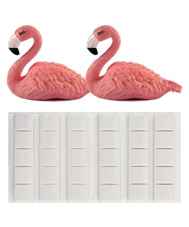 Flamingo nail exercise stand Clay Putty Set Cute Schwan Nail Art Display Stand Unique Bird Nail holder For nail studio beginner Flamingo