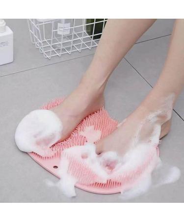 Silicone Shower Foot Scrubber | Non-Slip Back Washing Brush with Suction Cup - Gentle Skin Exfoliation for Women | Easy Dead Skin Removal - Buy Online on GoSupps.com