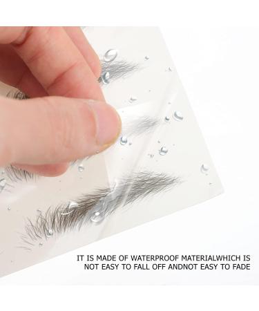  SOLUSTRE SOLUSTRE 12 Sheets Eyebrow Tattoo Stickers Waterproof Eyebrow Transfers Exfoliating Stickers for Women and Girls - Buy Online on GoSupps.com