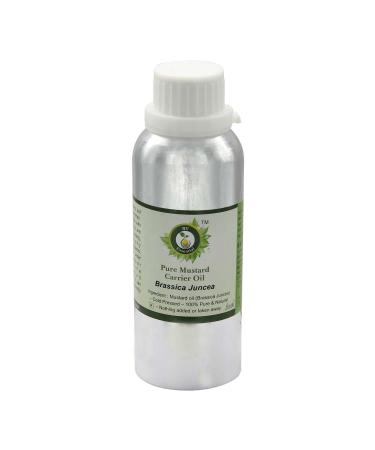 R V Essential Pure Mustard Carrier Oil 300ml 10oz Brassica Juncea 100 pure and natural cold pressed Pure Mustard Carrier Oil