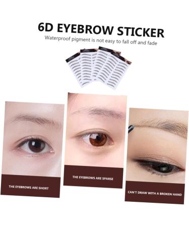 FOMIYES 12 Pcs Eyebrow Stickers Waterproof Makeup Eyebrows Tattooed Eyebrow Stencils Makeup Tools 3d Make up - Buy Online on GoSupps.com