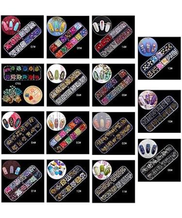 Beifenl 3D Shape New Nail Clear Nail Pearl Diy Nail Art Decorations Rhinestone Manicure Tools 12# Marine Style Series - Buy Online on GoSupps.com