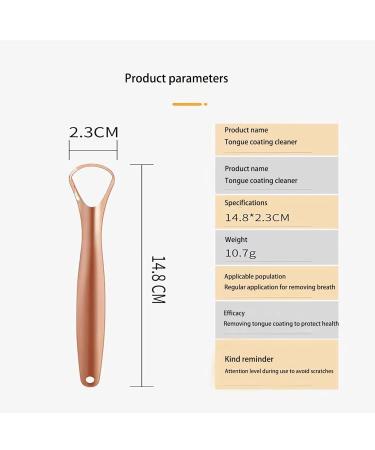 2-Piece Tongue Scraper Set with Case | Metal Tongue Cleaners for Bad Breath Relief | Copper Color - Buy Online on GoSupps.com