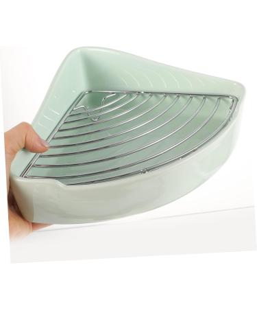 SEWOART Small Pet Ceramic Toilet Ceramic Pet Toilet Hamster Potty Cat Litter Boxes Pet Potty Rabbit Toilet Small Pet Cage Supply Indoor Bunny Potty Tray Dog Toilet Indoor Bunny Pet Toilet 24x18.5cm Light Green - Buy Online on GoSupps.com