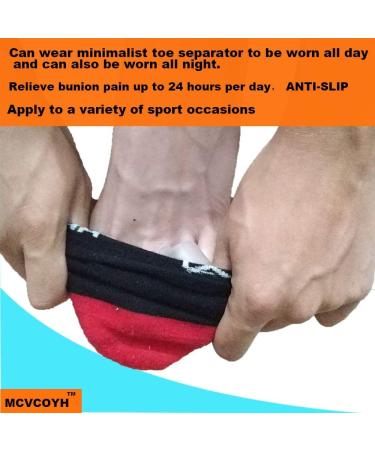 Mcvcoyh 8 Pack Toe Spacers and Separators Gel Hallux Valgus Big Toe Bunion Corrector Silicone Toe Separators for Overlapping Toe Bunion Correct and Pain Relief Gel Toe Spacer Ring - Buy Online on GoSupps.com