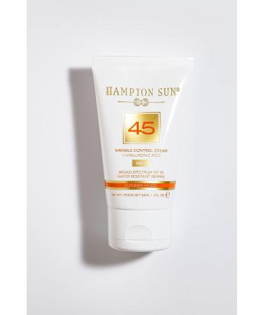 Hampton Sun SPF 45 Face Cream 2 fl oz. - Broad Spectrum Wrinkle Control Sunscreen - Buy Online on GoSupps.com