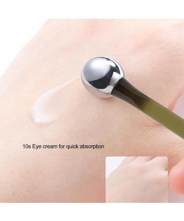 Sonew 2Pcs Eye Cream Applicator Zinc Alloy Roller Balls Cream Scoop Eye Care Applicator Wand Stick for Depuffer Massage Reduction - Buy Online on GoSupps.com